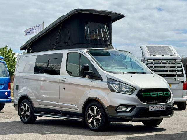 Ford Transit Custom 2.0 EcoBlue 170ps Low Roof Active Van Auto Van With Side Windows Diesel SILVER
